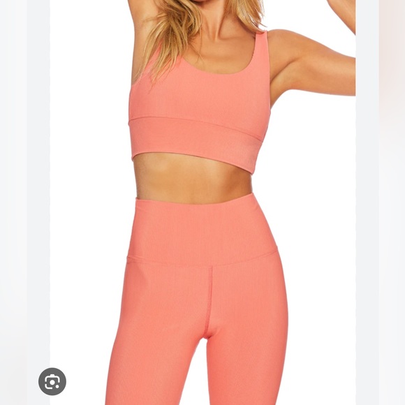 Beach Riot Leah Top/Ayla Legging Athleisure Set - Coral - Picture 2 of 9